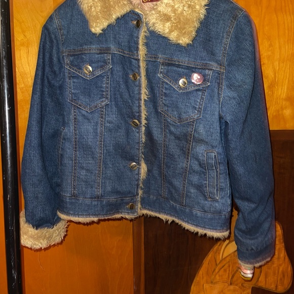 Hand Embroidered Grateful Dead; Cats DownUnder The StarsJerry Garcia Jean jacket - Picture 11 of 16